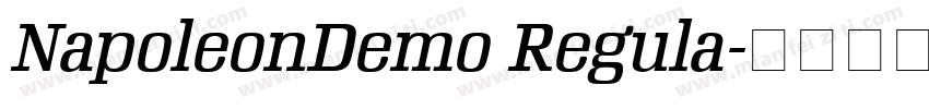 NapoleonDemo Regula字体转换